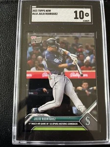 2023 Topps Now Multi HR Julio Rodriguez #618 Seattle Mariners SGC 10 Gem Mint - Bild 1 von 2