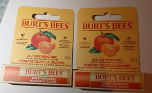 Burts Bees Sweet Mandarin Moisturizing Lip Balm for Unisex 0.15 oz Lip Balm NEW