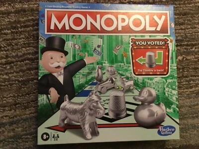 Monopoly Classic - The Thimble is back - NEW - Image 1 of 2