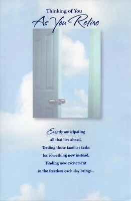 Large RETIREMENT CONGRATULATIONS Card, Clouds by American Greetings + Envelope - Image 1 of 4