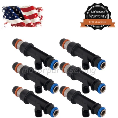 Inyectores de combustible 6 piezas para Chevrolet Trailblazer 4,2 L GMC Envoy 4,2 L 2002 2003 2004 Foto 1 de 4