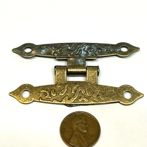 Dark antique 65mm x 34mm Bronze Door Hinges Jewelry Box Decorative hinge C20 - Picture 1 of 3