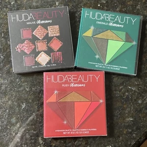 huda beauty ruby obsessions and emerald and mauve obsessions bundle new - Picture 1 of 6