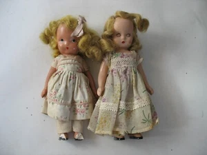 S/2 nancy Ann storybook dolls Bisque & Plastic For Parts or repair - Picture 1 of 8
