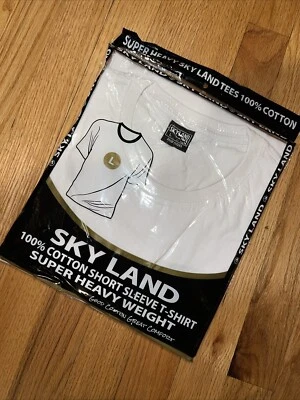 Camiseta blanca de manga corta Skyland de algodón para hombre talla grande Foto 1 de 2