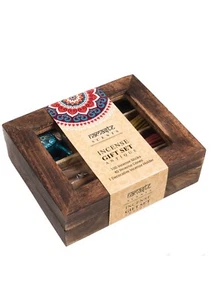 Namaste Scents Incense Gift Box Glittery Elephant Holder & 100 Sticks, 40 Cones - Picture 1 of 2
