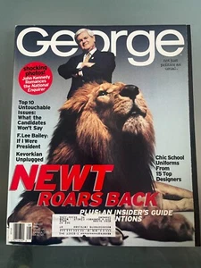 AUGUST 1996 GEORGE MAGAZINE - NEWT GINGRICH - JFK JR - Picture 1 of 1