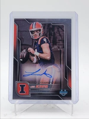 LUKE ALTMYER 2025 BOWMAN UNIVERSITY CHROME AUTOGRAPH A AUTO Q4282 - Image 1 of 2