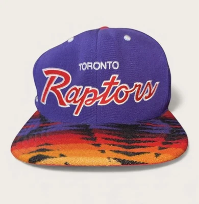 Mitchell & Ness Toronto Raptors Southwest Print Hat Cap NBA CLASSICS RARE - Image 1 of 4