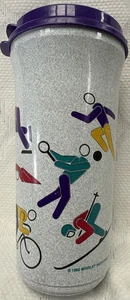 Super Sport 46 oz 1992 Whirley Industries PA USA Made Plastic Travel Tumbler - Picture 1 of 11