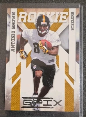 2010 Panini Epix - Rookie Antonio Brown #107 (RC) Pittsburgh Steelers  - Image 1 of 2