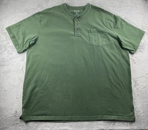 Duluth Trading Company Henley T Shirt Men’s 4XL Forest Green Long Tail Workwear - Picture 1 of 5