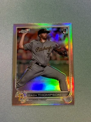 2022 Topps Chrome Sonic Zach Thompson Rookie Refractor #30 Pittsburgh RC (Y) - Image 1 of 2