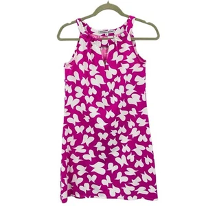 Vestido Barbara Gerwit Sin Mangas Talla Pequeña Rosa Floral Jersey Cuello Halter - Imagen 1 de 8