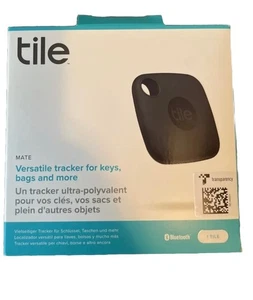 Tile Mate 2022 Tracker polyvalent pour clés, sacs et autres - Noir - Photo 1 sur 1