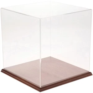 "Plymor Durchsichtige Acryl Vitrine mit Hartholzboden, 11"" x 11"" x 11" - Bild 1 von 1