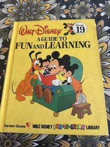Vintage Walt Disney A Guide to Fun and Learning Volume 19 Bantam Books Hardcover - Picture 1 of 3