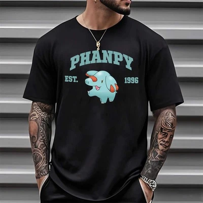 Cute Blue Elephant Tshirt – Inspired by Classic Anime Characters, Cozy Unisex - Image 1 of 4