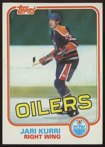 Jari Kurri #18 1981-82 Topps Rookie Edmonton Oilers NM Near Mint Hockey Card RC - Picture 1 of 3