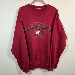 Vintage Lee San Francisco 49ers Red Crewneck Sweatshirt XL - Picture 1 of 9