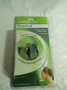VTech 00582 Headset Earbud 2.5mm Plug In-Line Microphone Cordless Phone New - Picture 1 of 6