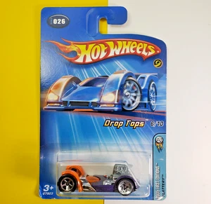 2005 Hot Wheels 1st Editions 6/10~ FLATTERY ~Drop Tops Metalflake Purple/Org 026 - Picture 1 of 6