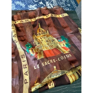 De Colección BIENVENUE A PARIS LA TOUR EIFFEL Arca Bufanda Envolvente Chal 36" x 36" - Imagen 1 de 11