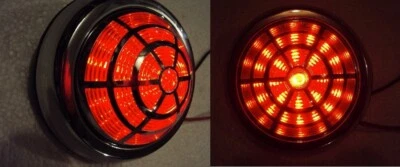 Flat Mount Red LED Taillights Roll Pan Bumper Custom Chevy Pickup Truck P50RS-1 - Imagem 1 de 4