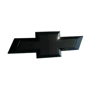Chevrolet Front Grille Emblem Full Black Logo Badge 2016 - 2019 Silverado 1500 - Foto 1 di 3