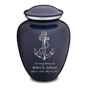 Geturns Adult Anchor Cremation urns for human ashes with Custom Engraving - Picture 1 of 31