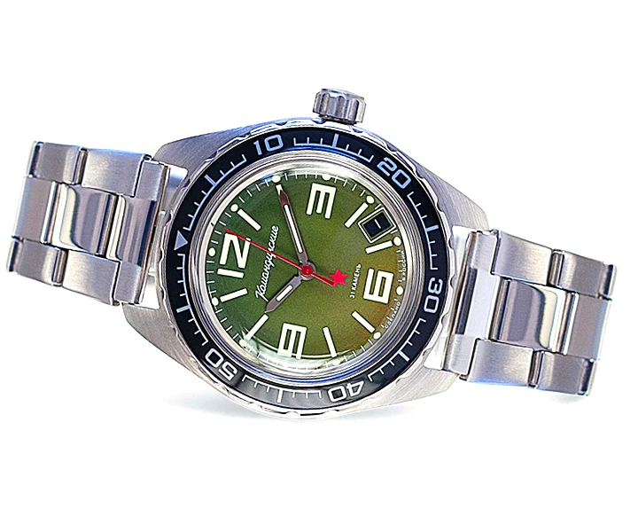 Vostok Komandirskie Green Men's Watch - 020715