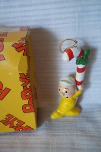 Vintage 1981 - KESS - Adornos de Navidad Popeye - Guisante Dulce con Caja Original - Imagen 1 de 1