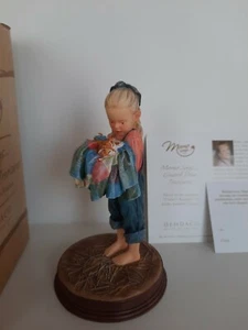 Mama Says.... Guard Your Treasures Figurine Demdaco Girl w/ Kitten 2003 Kathy - Picture 1 of 4