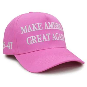 Cappello MAGA rosa Trump 2024 berretto da baseball ricamato Make America Great Again - Foto 1 di 3