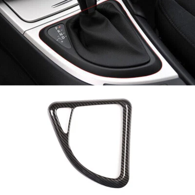 For BMW 1 Series E81 2007-2011 Carbon Fiber Middle Console Gear Shift Cover Trim - Image 1 of 4