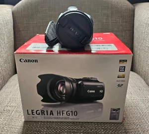 CANON LEGRIA HF G10 CAMCORDER BOXED HD 32GB FLASH MEMORY DIGITAL HIGH DEFINITION - Picture 1 of 22