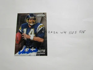 2014 Panini Prizm Dan Fouts Signed Football Card - Picture 1 of 2