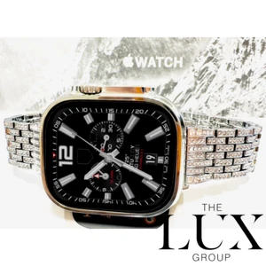 Apple Watch Ultra 2 49mm Diamond  Polished with Rhinestone Bracelet Custom - Picture 1 of 6