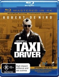 Taxi Driver Blu-ray | Mastered in 4K | Robert deNiro | Scorsese's | Region Free