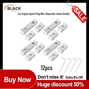 4 Set 8mm Car Engine Spark Plug Wire Separator Looms Divider Organizer Clamp - Picture 1 of 10