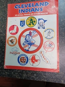 1974 Cleveland Indians Official Program and Souvenir Magazine - Picture 1 of 6