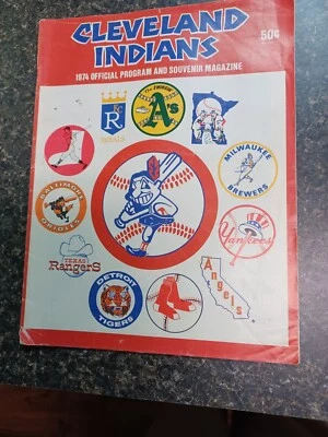 1974 Cleveland Indians Official Program and Souvenir Magazine - Image 1 of 4