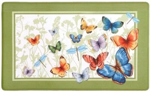 ANTI-FATIGUE NON SLIP FLOOR MAT(18" x 30") PVC, BUTTERFLIES by Achim - Picture 1 of 18