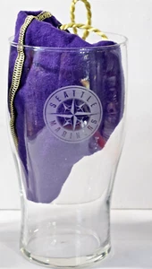 Budweiser Game Time Frosted Logo Seattle Mariners Tulip Beer Glass 16oz - Picture 1 of 6