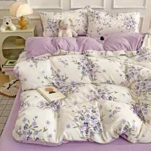 3-piece Plant Duvet Set,one Duvet Cover and A Pair of Pillowcases(no Inner Core) - Picture 1 of 33