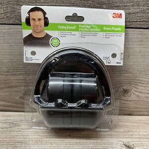 3M FOLDING EARMUFF BLACK - Noise Reduction Rating 25 dB - 90563 Brand New