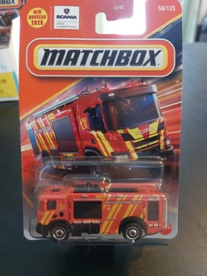 Camión de bomberos Matchbox Scania XT, sin abrir, en excelente estado  Foto 1 de 3