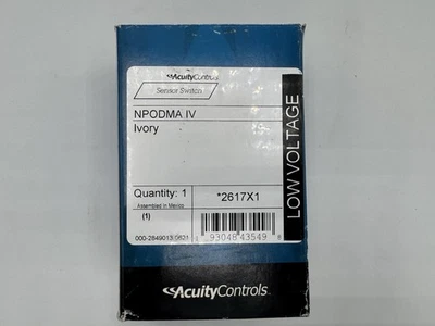 Acuity Controls nLight NPODMA  IV 2617x1 Low Voltage Sensor Switch - Image 1 of 4
