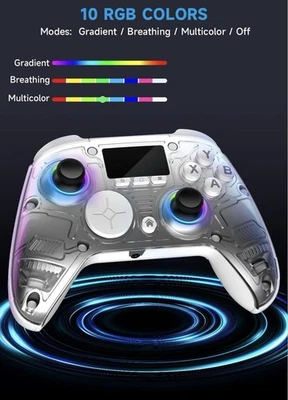 AOC Wireless Gaming Controller for PC/Switch/iOS/Android/PS4, Interactive Screen - Image 1 of 4