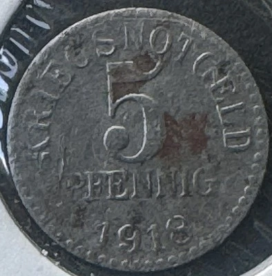 Brunswick Braunschweig 5 pfennig 1918 iron 10 pf 1918 zinc notgeld - Image 1 of 4